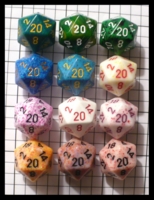 Dice : Dice - 20D - ZZ Group Misc Chessex 5 Class Photo - FA collection buy Dec 2010
